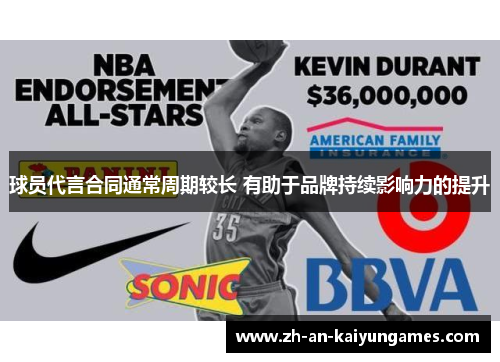 球员代言合同通常周期较长 有助于品牌持续影响力的提升 球员代言合同通常周期较长 有助于品牌持续影响力的提升